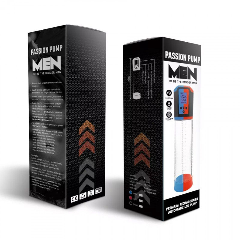 Текстура матеріалу автоматичної вакуумної помпи Men Powerup Passion Pump Blue, гладкий силікон