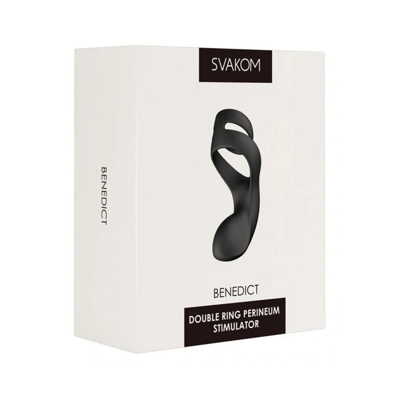 Комплект ерекційного кільця Svakom Benedict Black, аксесуари, інструкція
