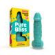 Крафтове мило-член Pure Bliss BIG Turquoise, вигляд збоку, деталі форми