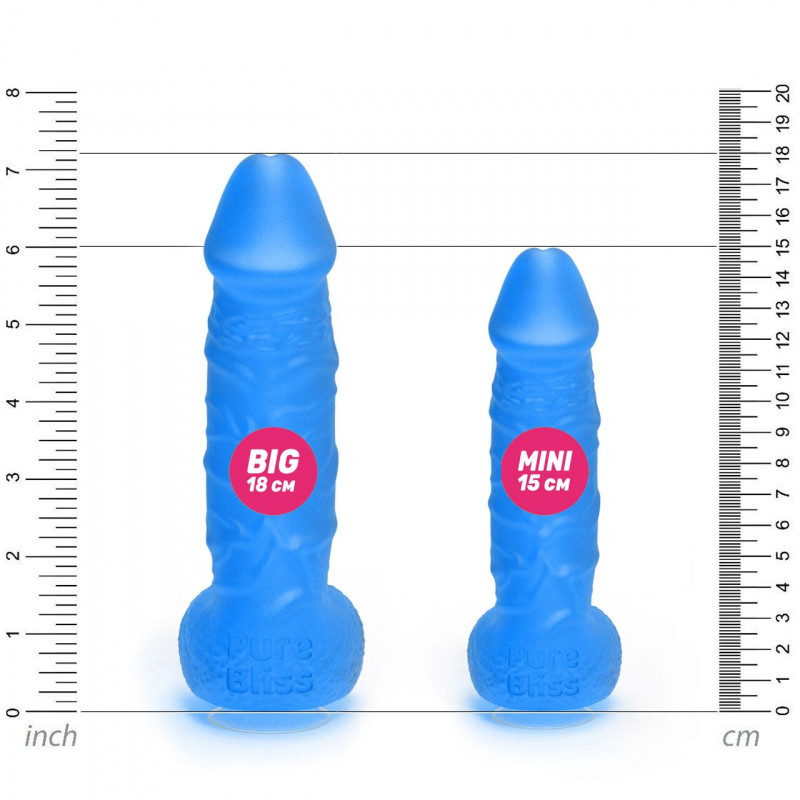 Присоска на крафтовому милі Pure Bliss BIG Dark Blue, практичне рішення