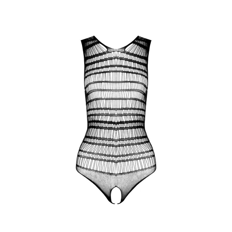 Бодістокінг Passion BS086 black, текстура матеріалу