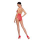 Відкрита спина червоного бодістокінгу Passion BS087