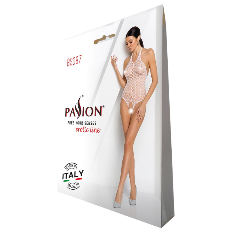 Розпаковка бодістокінгу Passion BS087 білий - стильна упаковка бренду