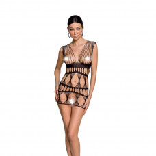 Бодистокинг Passion BS089 black, мини, паутина — Keks-Hub