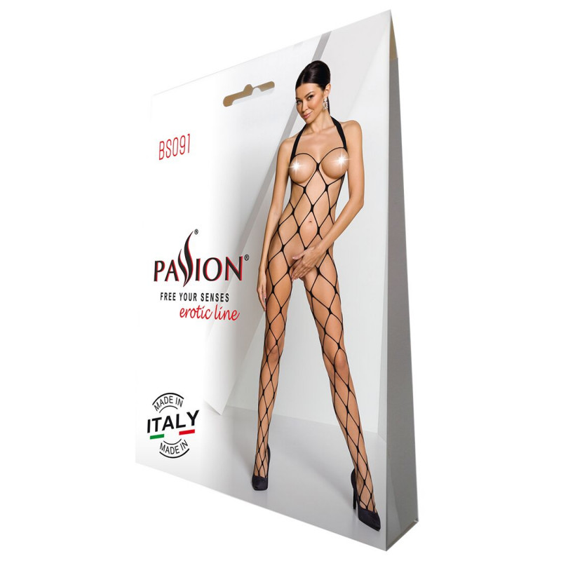 Високоякісна упаковка бодістокінгу Passion BS091 Black