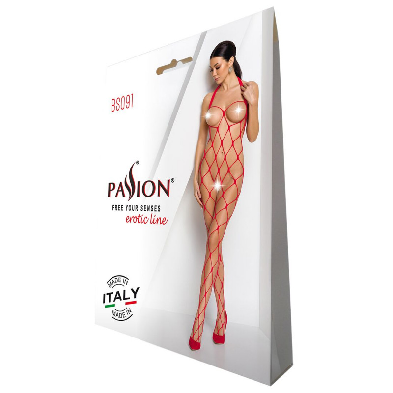 Бодістокінг Passion BS091 red, елементи дизайну, крупний план