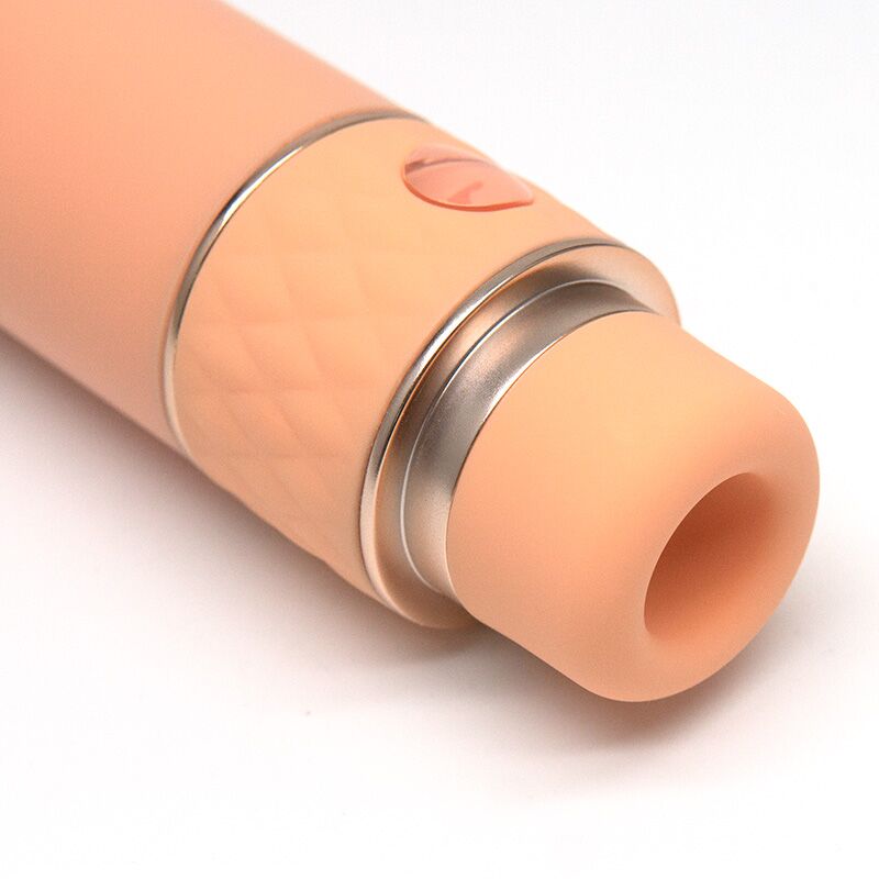 Вакуумний вібратор KISSTOY ISLA Orange - вид збоку, демонстрація форми