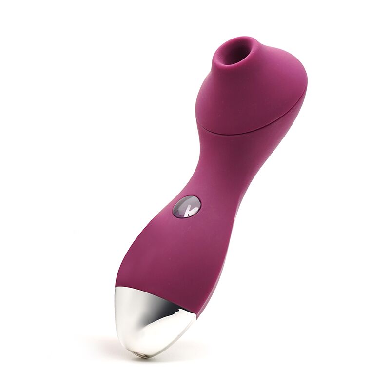 Вакуумний стимулятор KISTOY Polly Violet - вигляд збоку, демонструє ергономічну форму
