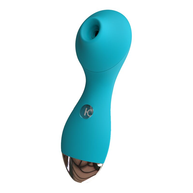 Вакуумний стимулятор KISSTOY Polly Blue - вигляд збоку