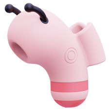Вакуумний стимулятор KISSTOY Beebe Pink на палець з мікрострумами