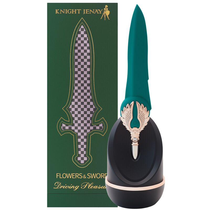 Вібратор Knight Jenay FLOWERS & SWORD: крупний план деталі