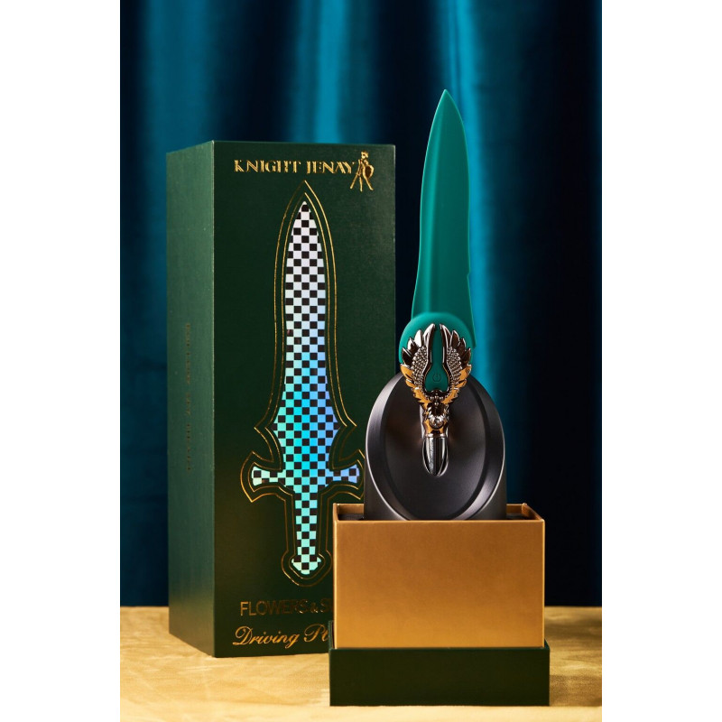 Вібратор Knight Jenay FLOWERS & SWORD: вид зверху, з акцентом на форму