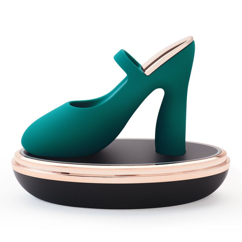 Вібратор на палець Knight Jenay ICE & FIRE, вид збоку, з текстурою