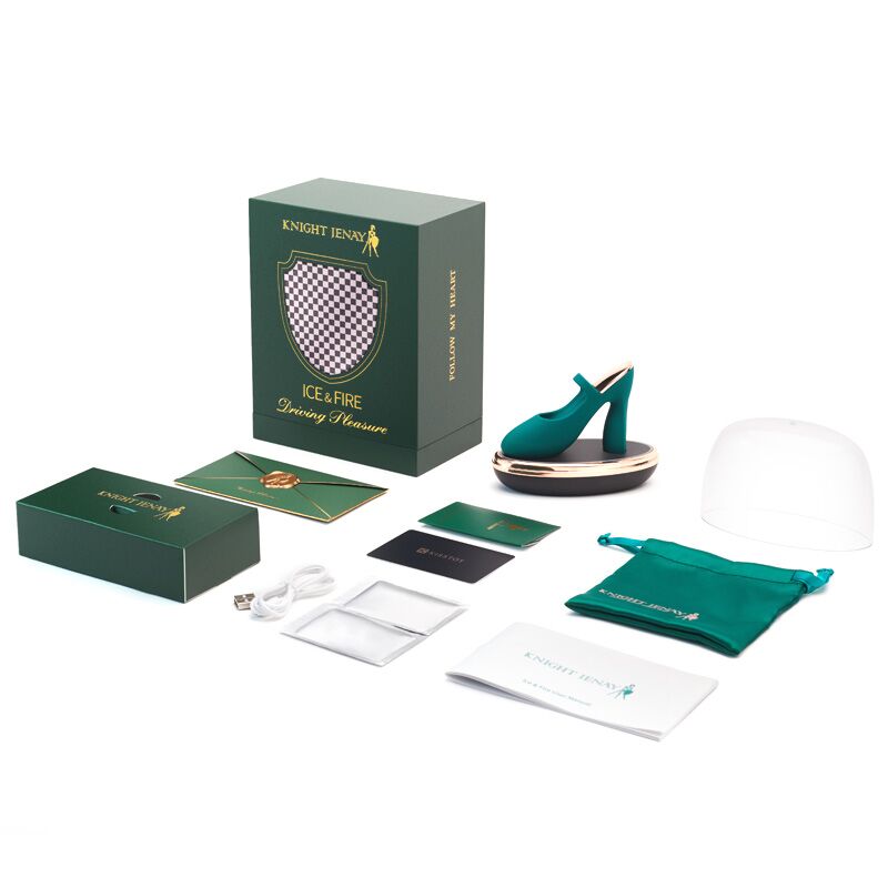 Вібратор Knight Jenay ICE & FIRE, червоний, вигляд зверху, для максимального стимулу