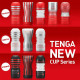 Мастурбатор Tenga US Deep Throat Cup STRONG у використанні (ілюстративно), показує комфорт під час стимуляції.
