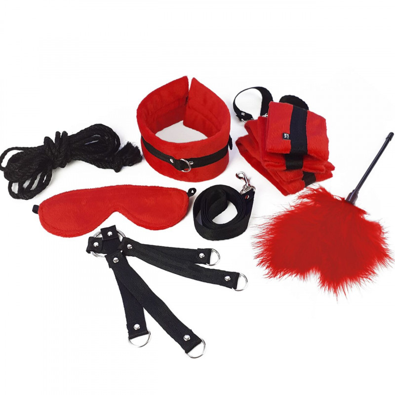 BDSM-набір Art of Sex Soft Touch Set, червоний - упаковка, преміальний дизайн