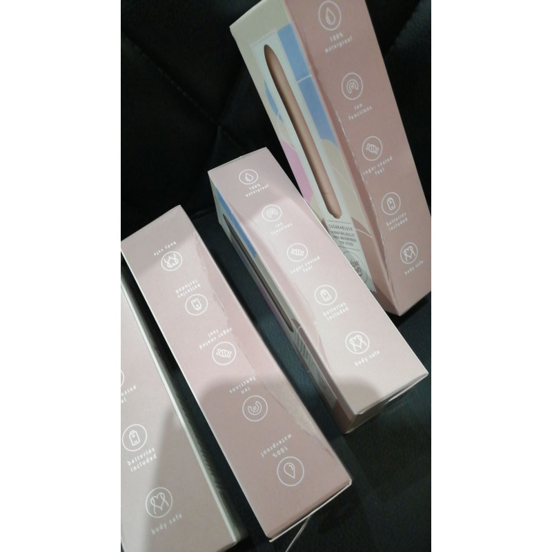 Вібратор SugarBoo Sugar Blush м'ятний, вид збоку, витончена форма