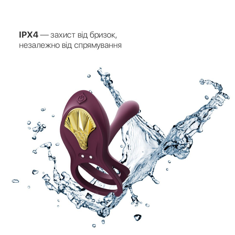 Упаковка смарт-ерекційного кільця Zalo BAYEK Velvet Purple: елегантний дизайн