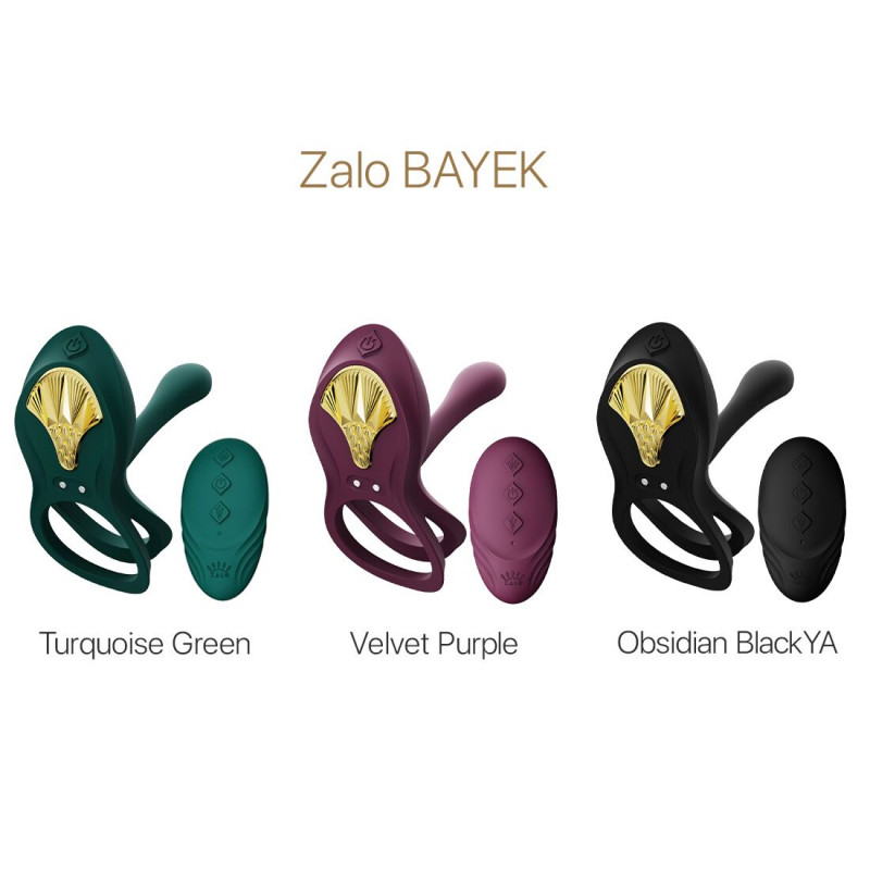 Смарт-ерекційне кільце Zalo BAYEK Velvet Purple: демонстрація в дії (стилізовано)