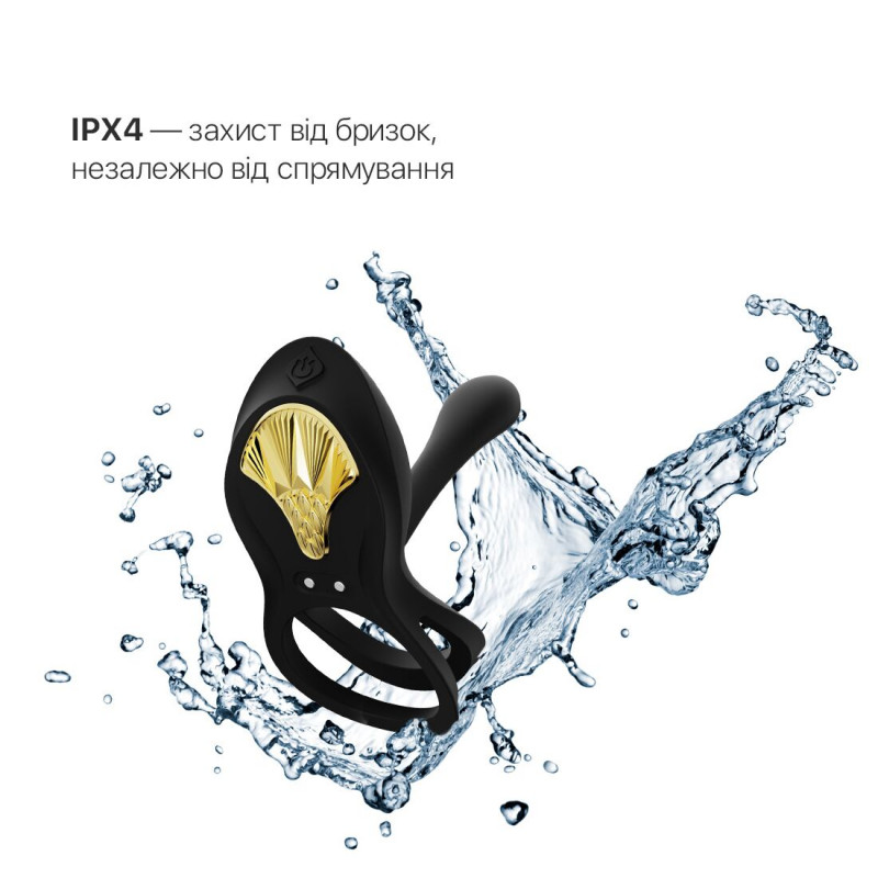 Упаковка смарт-ерекційного кільця Zalo BAYEK Obsidian Black, стиль бренду