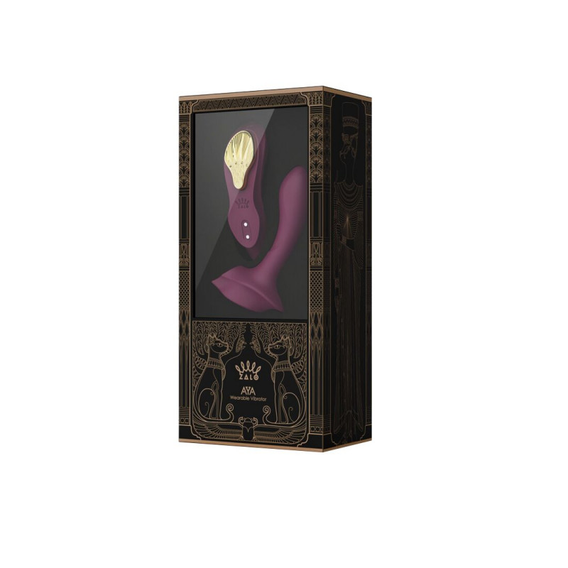 Комплектація смарт-вібратора Zalo AYA Velvet Purple: вібратор, пульт, насадка