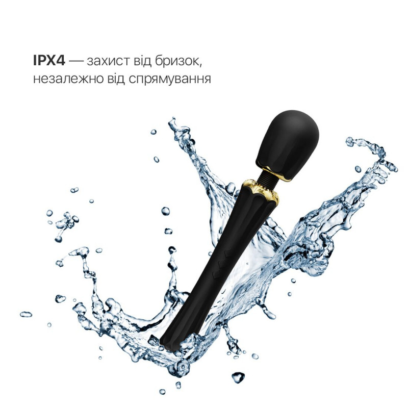 Елегантна упаковка вібромасажера Zalo Kyro Wand Obsidian Black – ідеальний подарунок