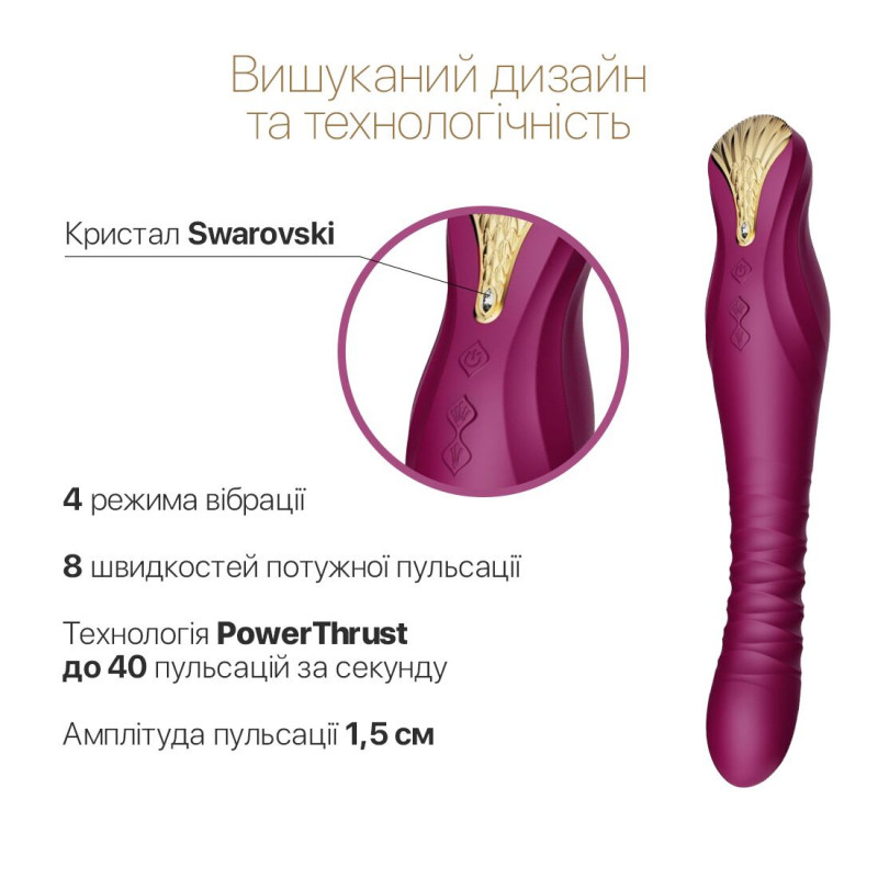 Текстура силікону смартвібратора Zalo King Velvet Purple, оксамитовий