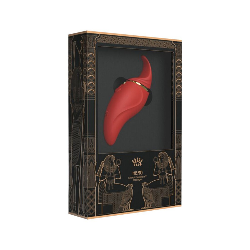 Вібратор Zalo Hero 2в1 Wine Red, демонстрація його гнучкості