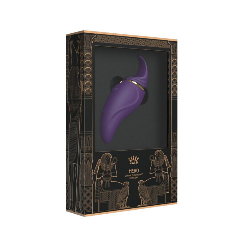 Вібратор Zalo Hero Twilight Purple - повний комплект та аксесуари