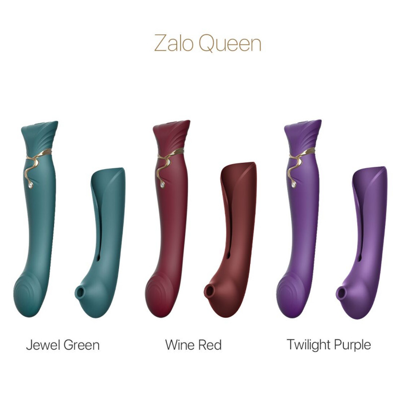 Смартвібратор Zalo Queen Set 3в1 Twilight Purple - повний комплект