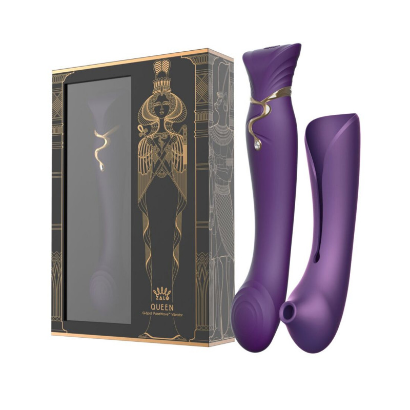 Смартвібратор Zalo Queen Set 3в1 Twilight Purple - деталі дизайну