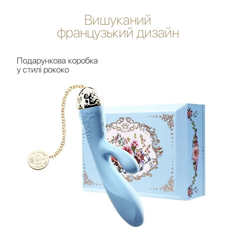 Смартвібратор-кролик Zalo Rosalie Royal Blue – в упаковці, готовий до подарунка