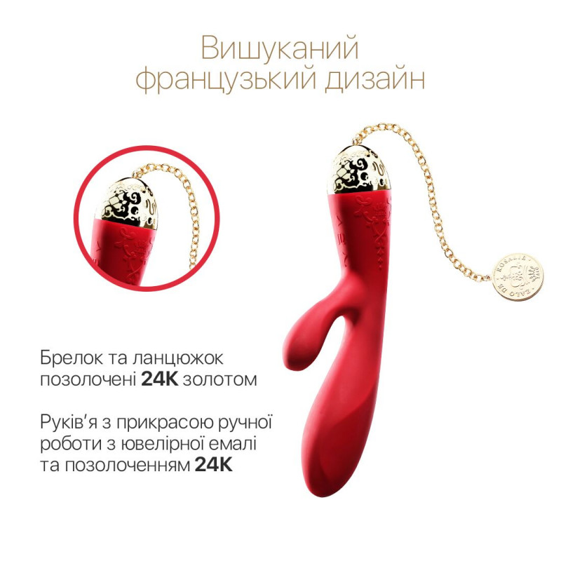 Детальний вигляд текстури смартвібратора Zalo Rosalie