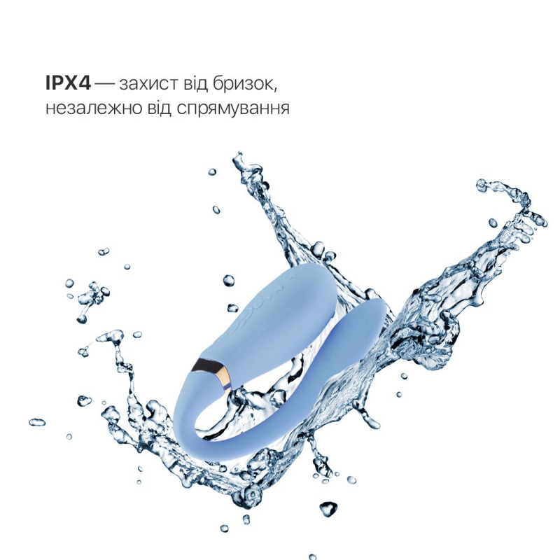 Пара використовує смартвібратор Zalo Fanfan Royal Blue - демонстрація спільного використання