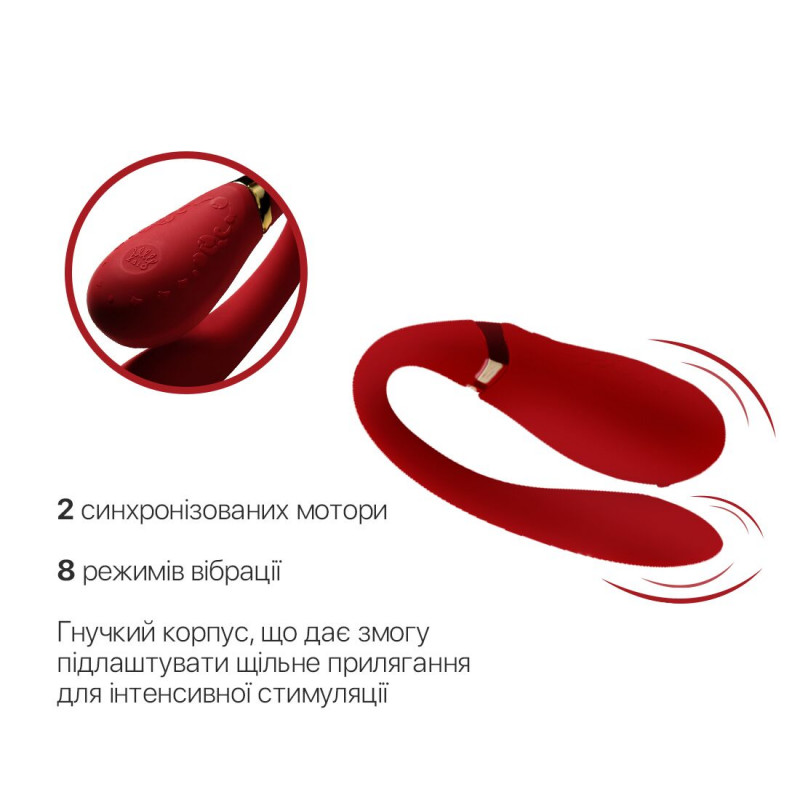 Смартвібратор Zalo Fanfan Bright Red у дії: демонстрація режимів вібрації