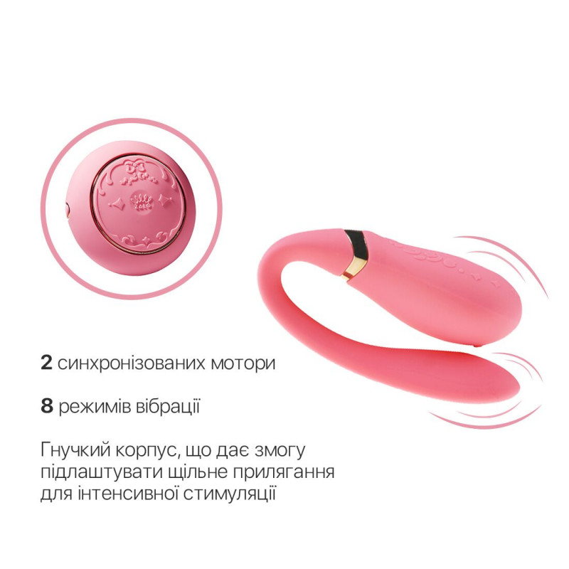 Пульт ДК для вібратора Zalo Fanfan set Rouge Pink, зручне керування