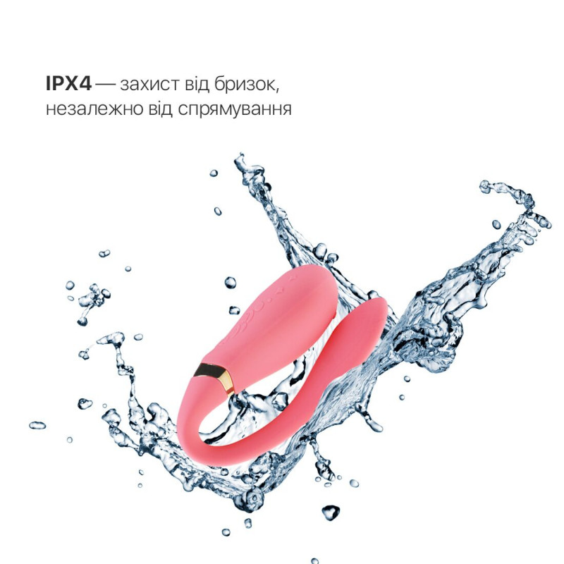 Вібратор Zalo Fanfan set Rouge Pink в руці, показ розміру