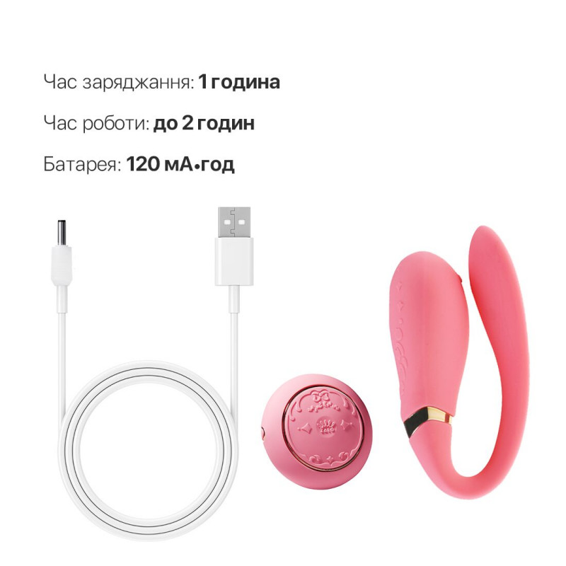Комплект Zalo Fanfan set Rouge Pink: вібратор та пульт, повний набір