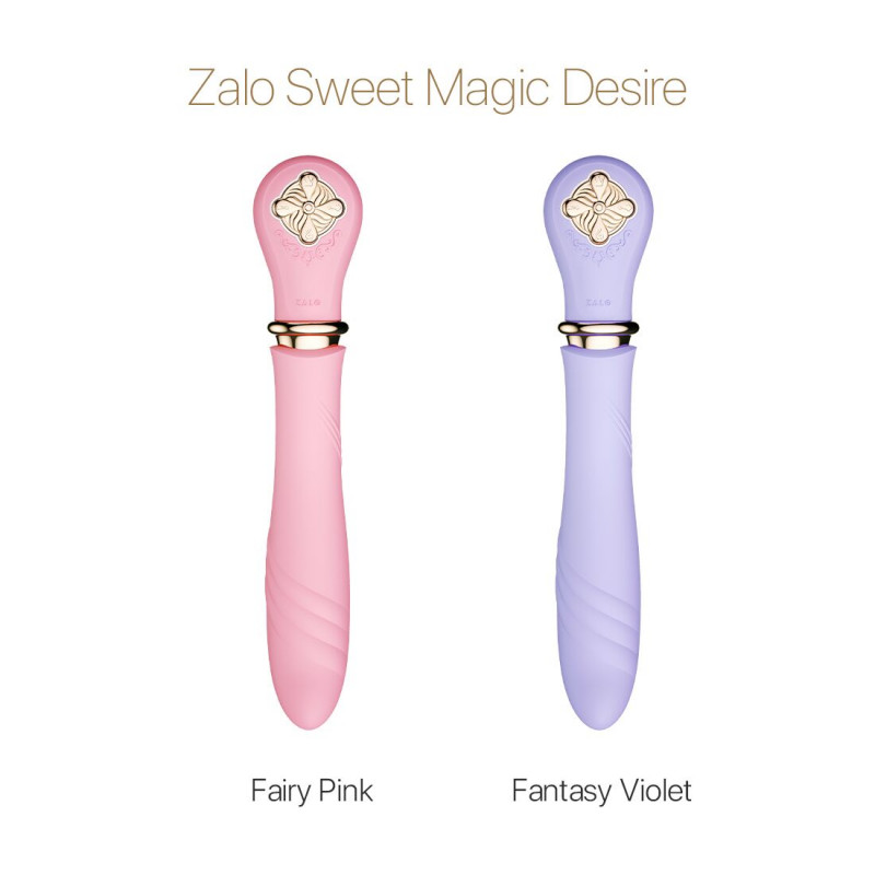 Ергономічний дизайн пульсатора Zalo Sweet Magic Desire Fantasy Violet