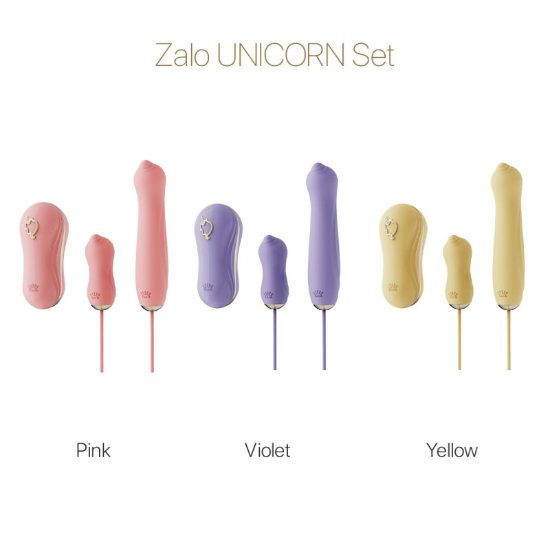 Інтимний набір Zalo UNICORN Set Pink: деталі дизайну пульсатора