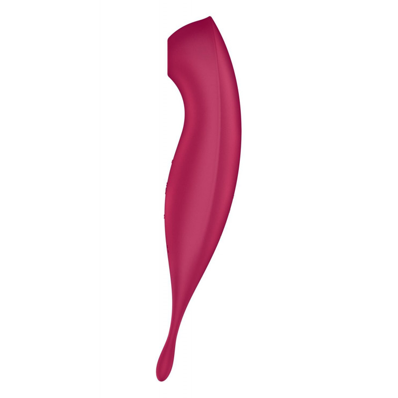 Зарядний пристрій та інструкція до смарт-вібратора Satisfyer Twirling Pro+ dark red