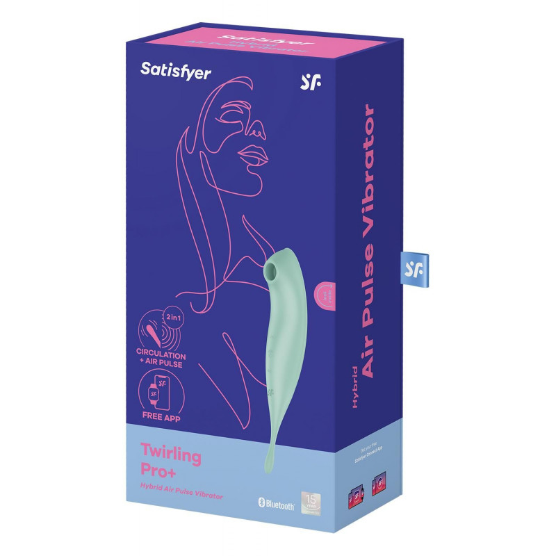 Детальний вигляд поверхні Satisfyer Twirling Pro+ Mint, що забезпечує комфорт та прилягання