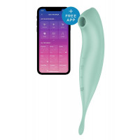 Кліторальний смарт-вібратор Satisfyer Twirling Pro+ Mint з вакуумною стимуляцією
