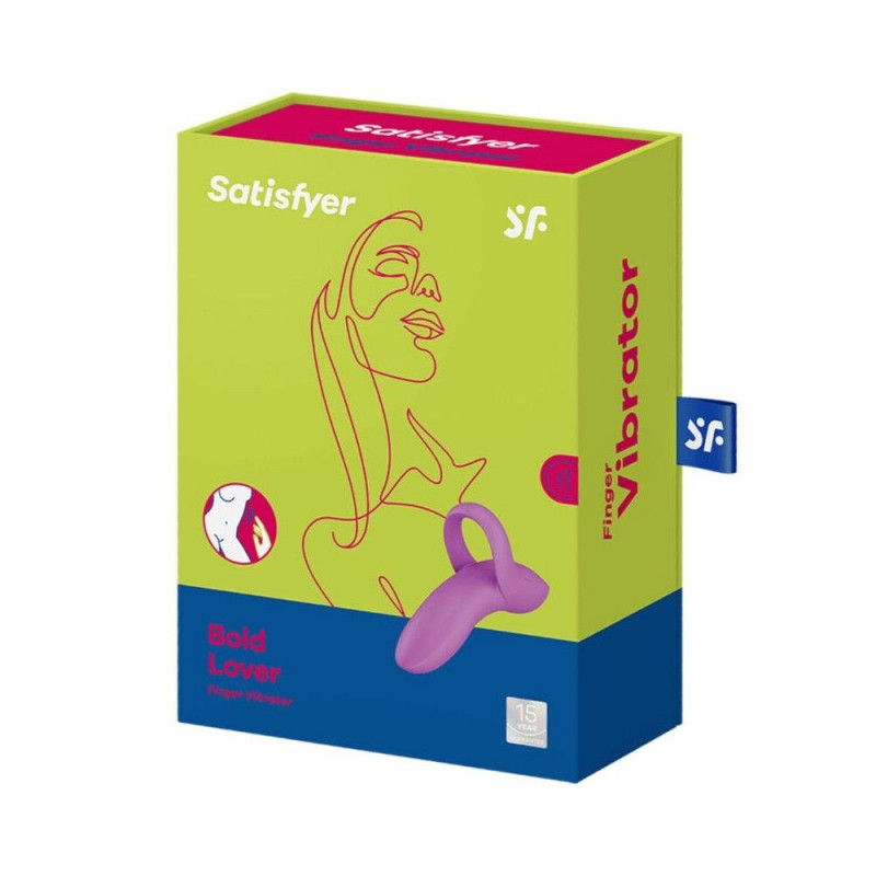 Вібратор на палець Satisfyer Bold Lover Dark Pink, детальне фото, рожевий, еластичність