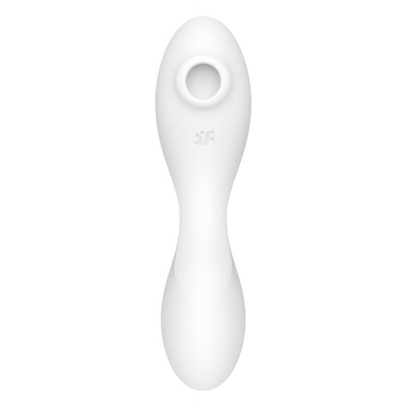 Satisfyer Curvy Trinity 5 White - вигляд збоку, демонструє ергономічний дизайн