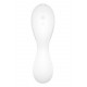 Вакуумний смарт-стимулятор Satisfyer Curvy Trinity 5 White в руці