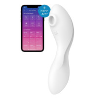 Вакуумний смарт-стимулятор Satisfyer Curvy Trinity 5 White з вібрацією та керуванням зі смартфона