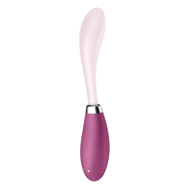 Текстура силіконової поверхні вібратора Satisfyer G-Spot Flex 3 Red, що свідчить про його м'якість, безпеку та приємні тактильні відчуття