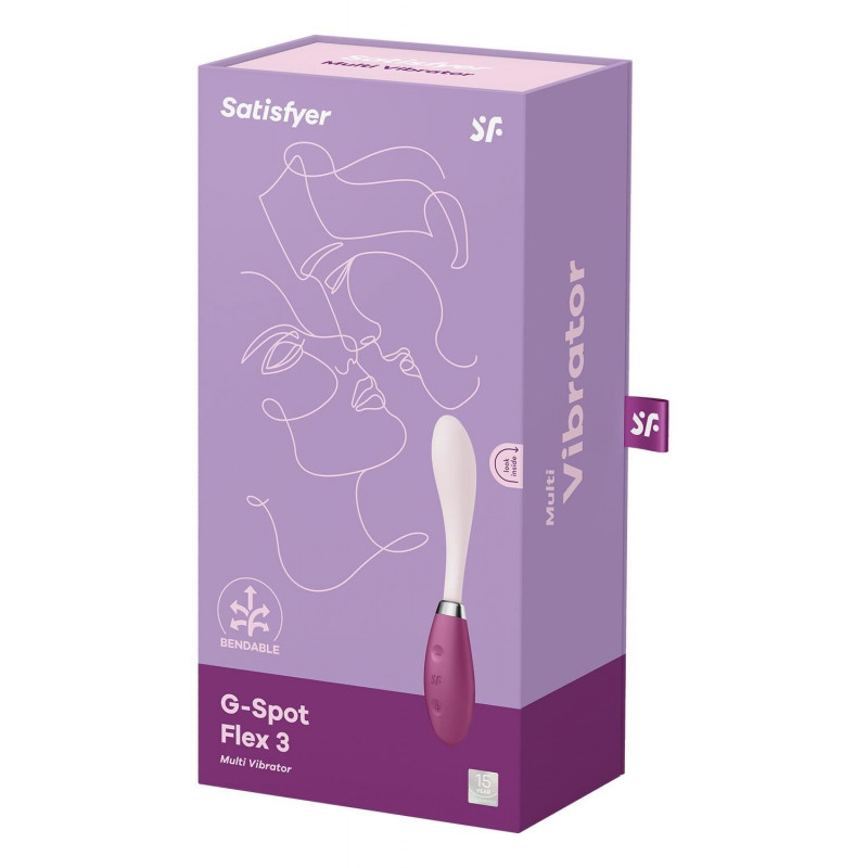 Вібратор Satisfyer G-Spot Flex 3 Red у контексті використання, демонструючи його компактність та ергономічність для комфортного тримання
