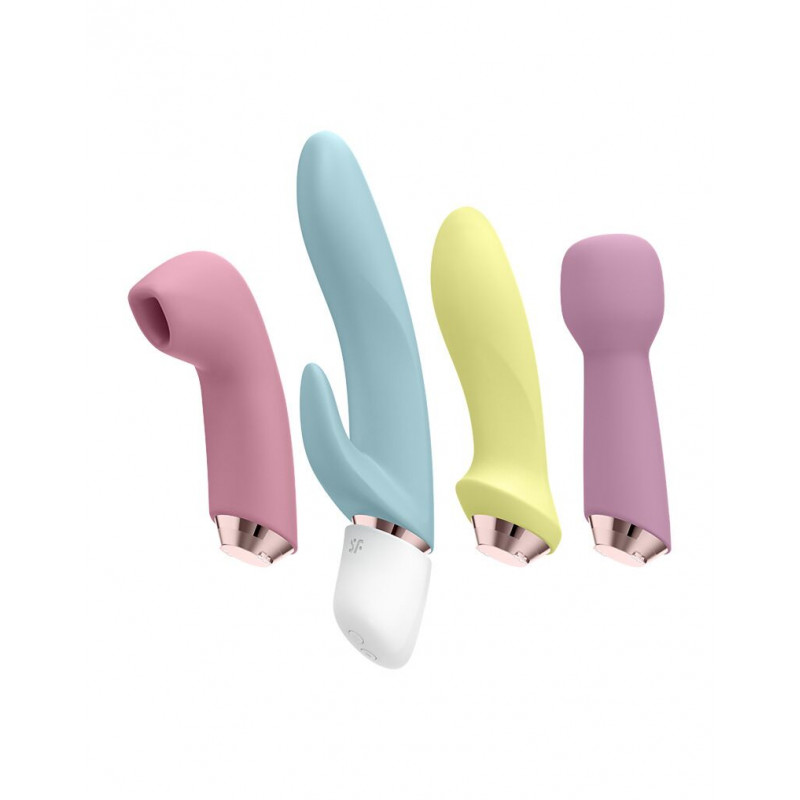 Satisfyer Marvelous Four: вигляд набору збоку, демонструє всі чотири іграшки
